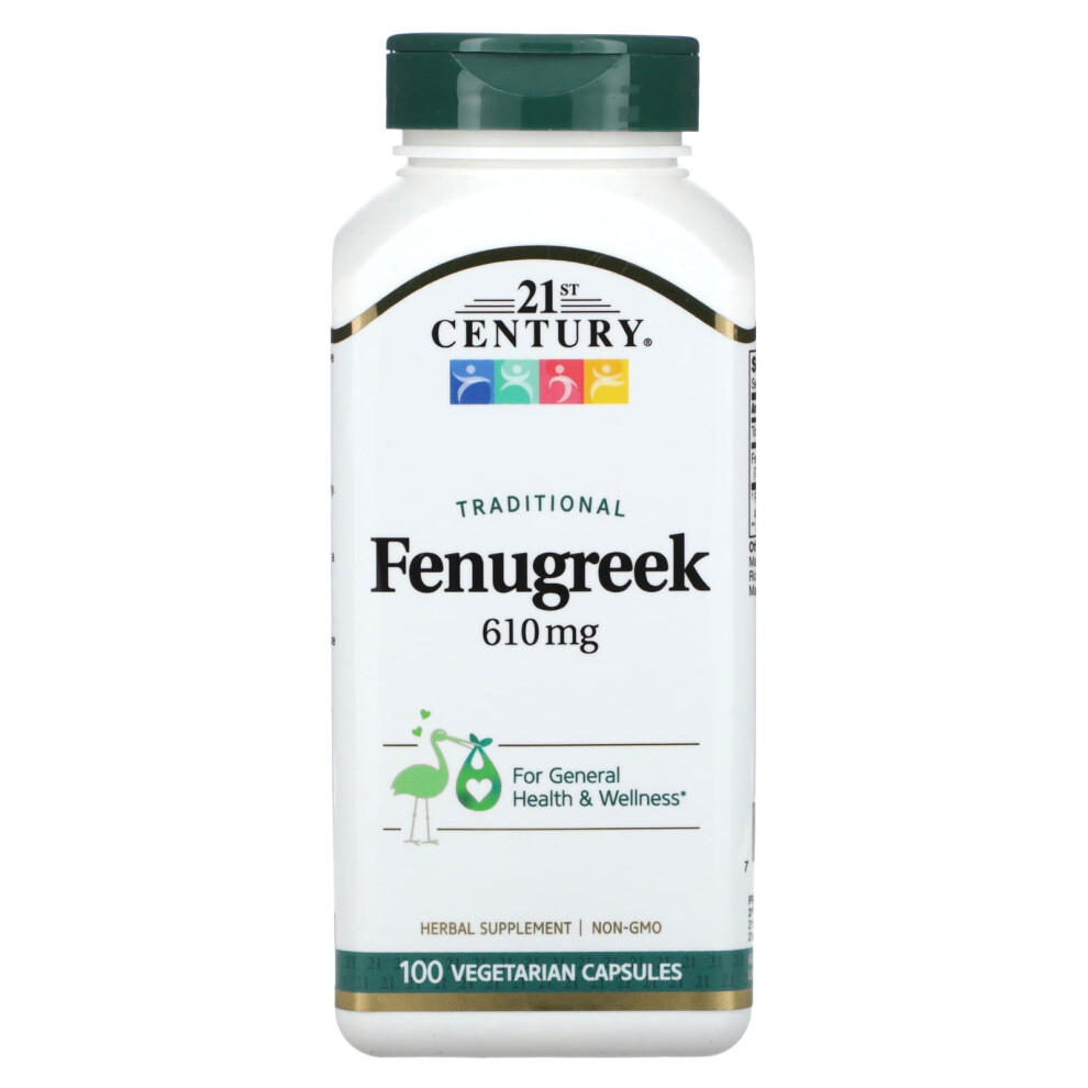 21St Century , Traditional Fenugreek, 610 Mg, 100 Vegetarian Capsules