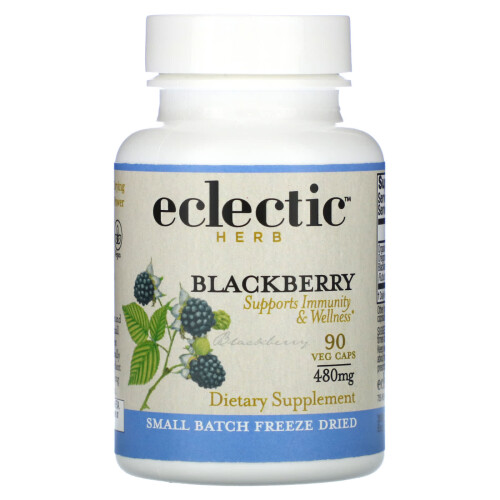 Eclectic Herb, Freeze-Dried, Blackberry, 90 Βάφλες (480 mg ανά Βάφλη)