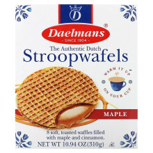 Daelmans, Stroopwafels, Maple, 8 Wafels, 10,94 oz (310 g)