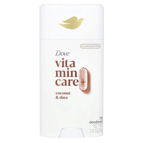 Dove Cuidado de Vitamina de Dove, Deodorante, Coco & Shea, 2,6 oz (74 g)