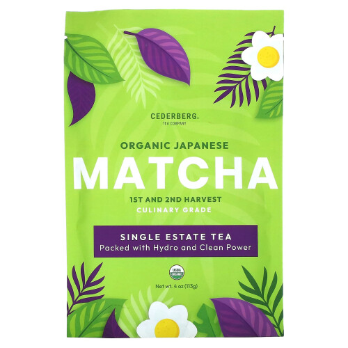 Cederberg Tea Co, Οργανική Ιαπωνική Matcha Πώμα, 4 oz (113 g)