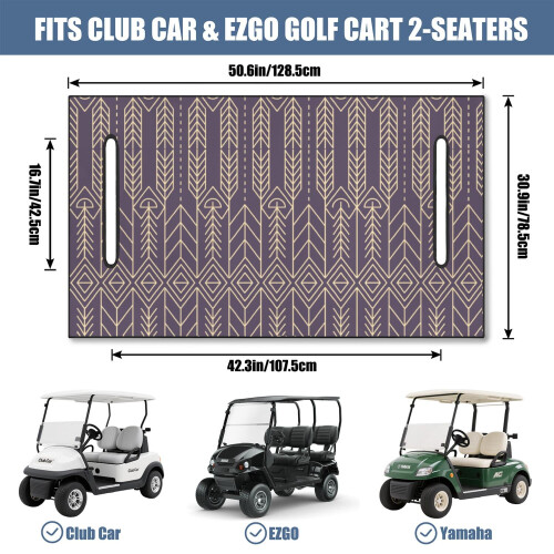 Capa para assento de carrinho de golfe em microfibra, 130 cm x 79 cm 1