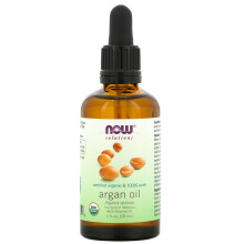 NOW Foods, Lösningar, Certifierad ekologisk & 100% ren arganolja, 2 fl oz (59 ml)