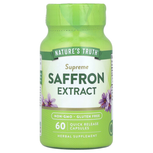 Nature's Truth, Supreme Saffron Extract, 60 Quick Release Βάφλες (88.5 mg ανά Βάφλη)