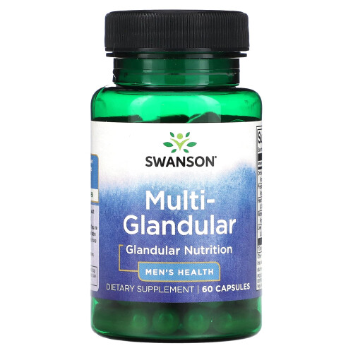 Swanson, Multi-Glandular, Mands Sundhed, 60 Capsules