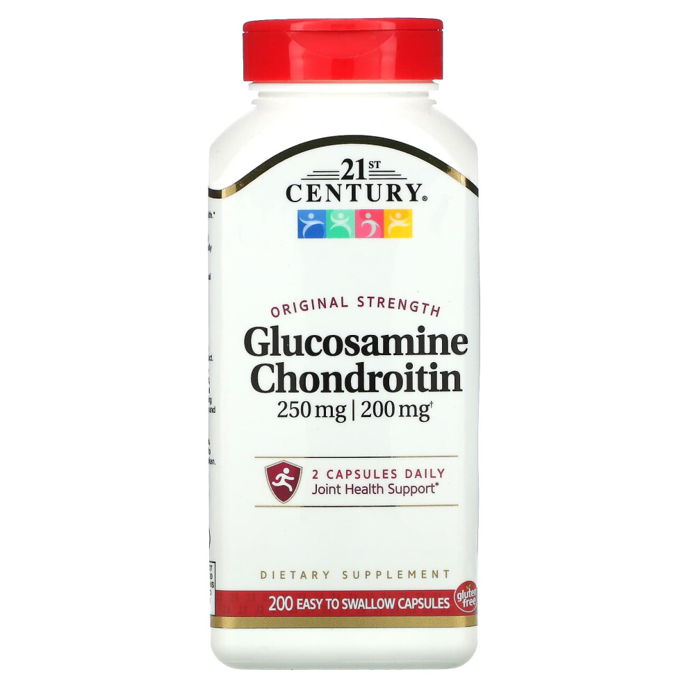 21St Century , Glucosamine / Chondroitin, Original Strength, 200 Easy To Swallow Capsules