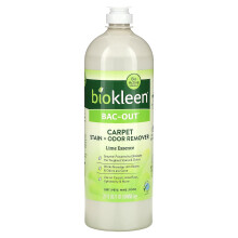 Biokleen, Bac-Out, Tæppe Stains + Lugt Fjerningsmiddel, Lime Essence, 32 fl oz (946 ml)