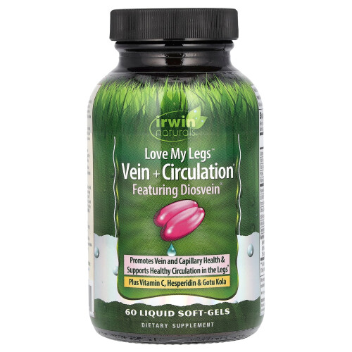 Irwin Naturals, Αγάπησε τα Πόδια μου, Φλεβική + Κύκλωση, 60 Λιωμένα Μυαγωμένα