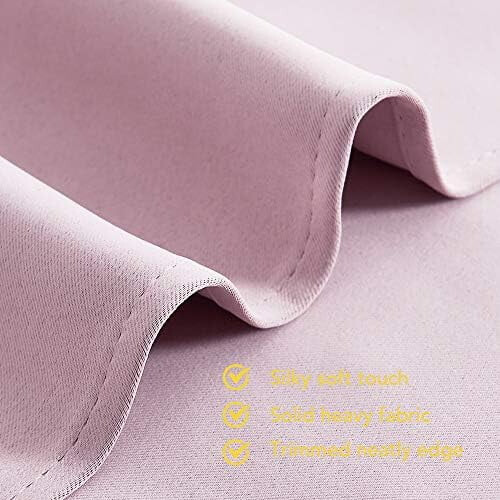 Blackout Curtains with Silver Grommets 34x60 in (2 Pack) 2