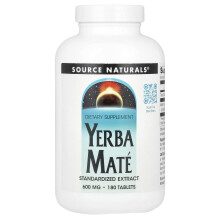 Source Naturals, Yerba Mate, 600 mg, 180 Tabletten