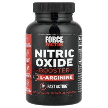 Force Factor, Aumento de Óxido Nitrógeno + L-Arginina, 120 Cápsulas
