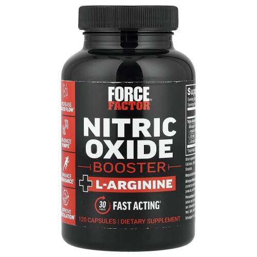 Force Factor, Nitriet Oxide Booster + L-Arginine, 120 Capsules