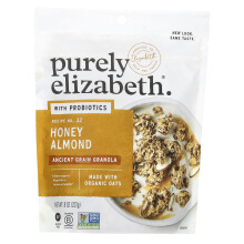 Purely Elizabeth, Oud Graan Granola Met Probiotica, Honing Almond, 8 oz (227 g)