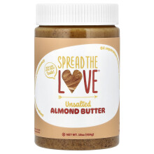 Spread The Love, Amandelboter, Ongezouten, 16 oz (454 g)