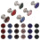 360Pièces Rivets Strass Multicolores Alliage Pour DIY Cuir Décorations 1
