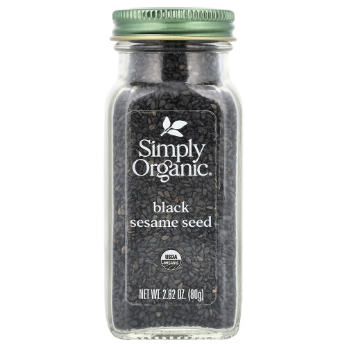 Simply Organic, Sort Sesamfrø, 2,82 oz (80 g)