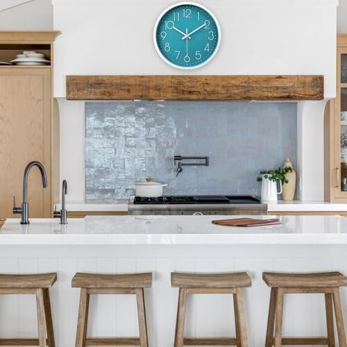 14 Inch Silent Quartz Wall Clock in Cement Grey 1