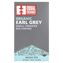 Equal Exchange, Eko-merkkinen Earl Grey, Musta Tee, 20 Teelehtiä, 1.41 oz (40 g)