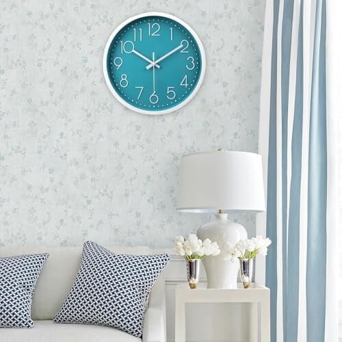 14 Inch Silent Quartz Wall Clock in Cement Grey 2