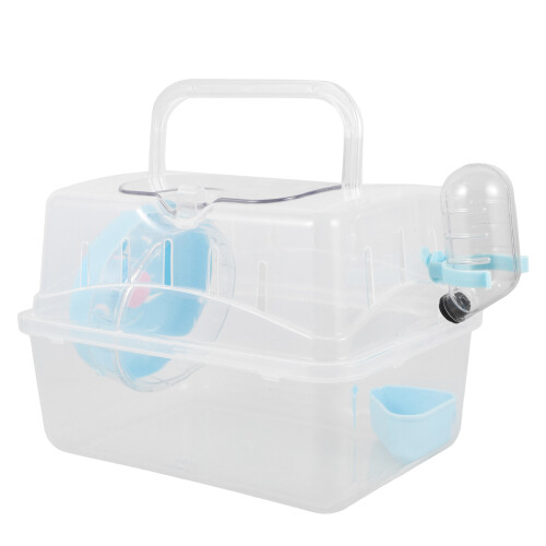 3Pièces Cage Portable Hamster Durable Transparente Pour Sorties