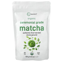 Micro Ingredients, Biologische Ceremoniële Grade Matcha Poeder, 3.53 oz (100 g)