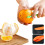 Orange Peeler, 6.2" Plastic Citrus Peeler Tool – Easy Open, Multi-Function for Orange, Lemon, Pomelo, Compatible with Kitchen Use 6