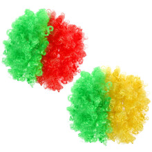8Pièces Perruques Afro Pet Colorées Pour Déguisement
