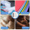 Folding Scissors Pen Holder Style 4 Pcs 3.43 in Multicolor 7