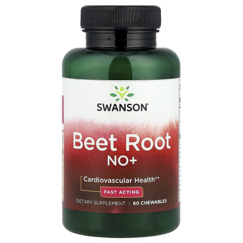 Swanson, Beet Root NO+, 60 Chewingtabletten
