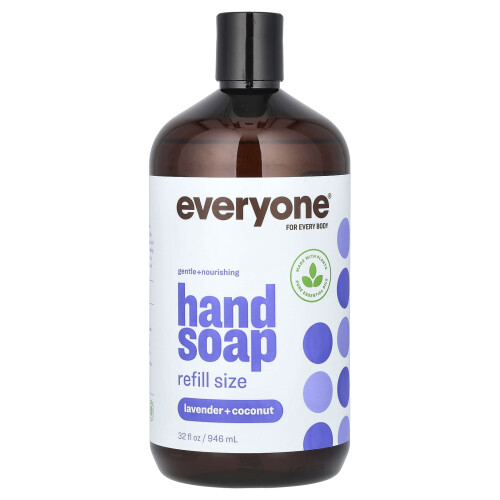 Everyone, Χέρι Σαπουνιού, Ανανεώσιμη Μέγεθος, Lavender + Coconut, 32 fl oz (946 ml)