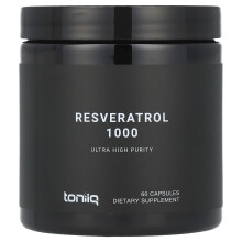 Toniiq, Resveratrol 1000, 60 Capsule (500 mg per Capsula)