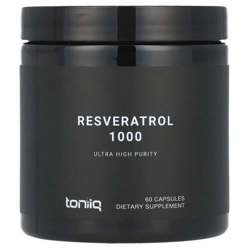 Toniiq, Resveratrol 1000, 60 Φύλλα (500 mg ανά Φύλλο)