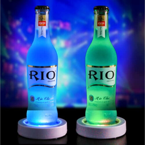 LED Rechargeable Cup Coaster RGB Light 2