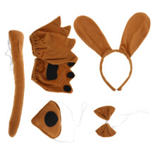 2Sets Kinder Hundekostüm Stoff Set Für Karneval Und Cosplay Party