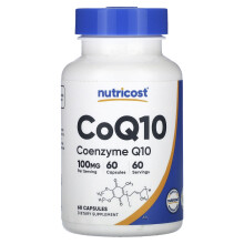 Nutricost, CoQ10, 100 mg, 60 Kapslí