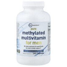 Micro Ingredients, Pure Methylated Multivitamin for Men, 240 Capsules