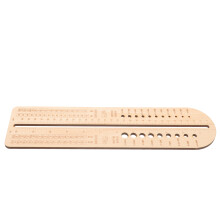 4Pièces Règles En Bois Beige Pour Tricot, Crochet Mesure