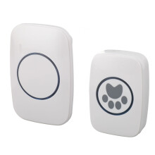 Intelligente Türklingel für Hunde 9.5x6.5cm 60mAh Weiß EU-Stecker