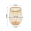 BalsaCircle12Gold Rim12oz Χρυσά πλαστικά ποτήρια κρασιού μιας χρήσης χωρίς στέλεχος 2