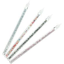 12Pièces Stylo Plume En Verre Spiralé Pour Et Création