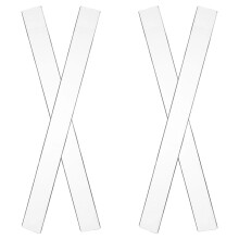 8Paires Guides Pour Rouleaux À Pâte Épaisseur Uniforme Transparent
