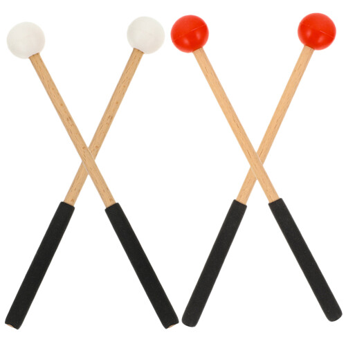8Paires Maillets Xylophone Marimba Bois Caoutchouc Performances Scène