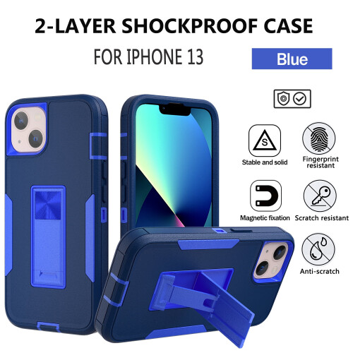 Capa para iPhone 13 com suporte e protetores de tela de privacidade. 1