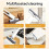 Compact Sponge Mop Kit with 2 Replacement Heads and Hooks 7