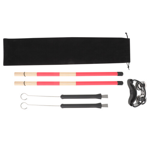 3Ensembles Kit Brosses À Fil Pour Batterie Noir Usage Multi-Scènes