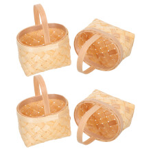 16Pièces Mini Paniers En Bois Marron Pour Organisation Maison