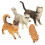 16Pièces Statues De Chat Simulation Résistantes Décor Pour Enfants 1
