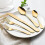 Gold Stainless Steel Flatware Set 20-Piece for 4 3