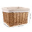 Worgeous Wicker Storage Basket Light Brown for Office Laundry Hamper Use 1Pcs 2