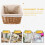 Worgeous Wicker Storage Basket Light Brown for Office Laundry Hamper Use 1Pcs 3